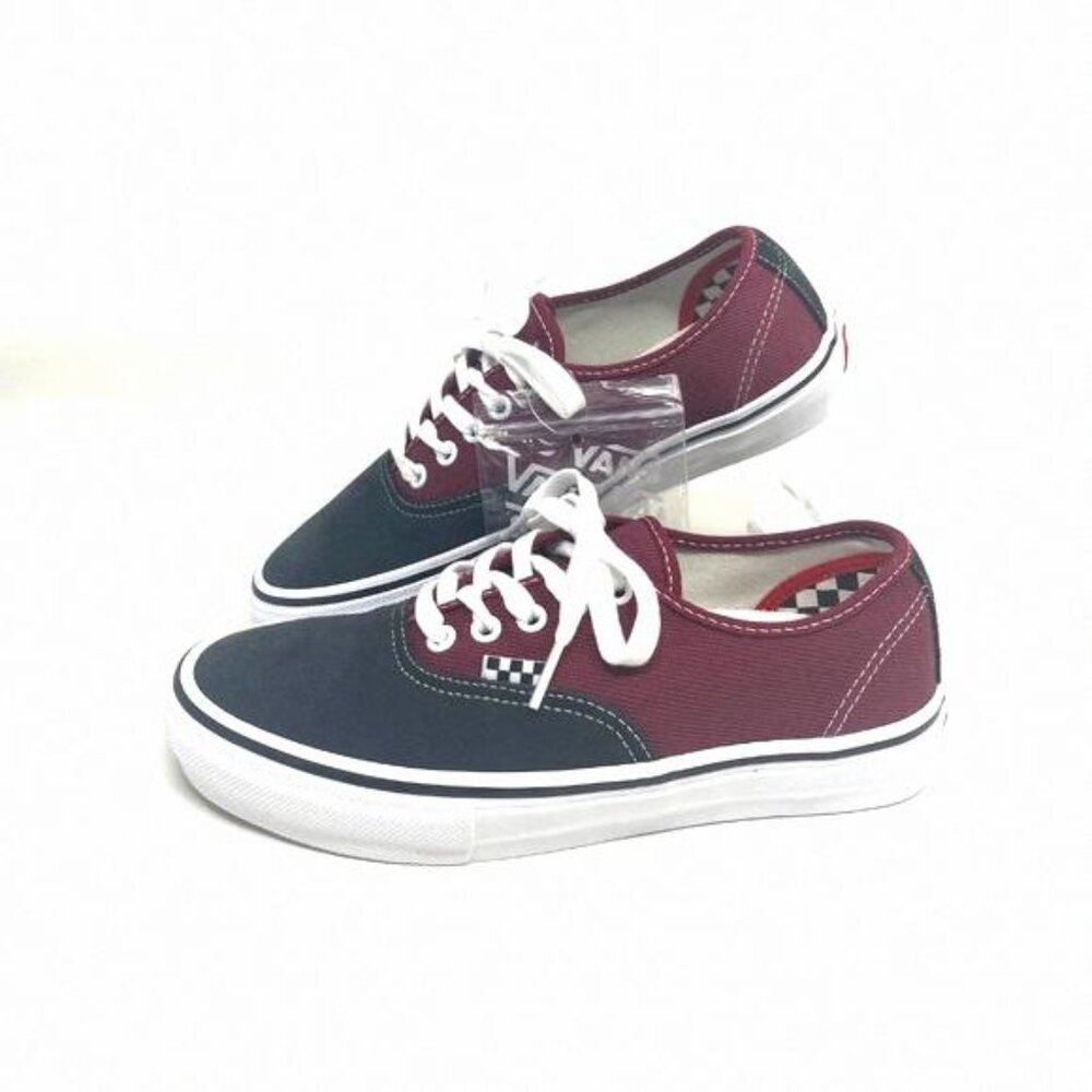 VANS Women’s Black Red Skate Authentic Low Top VN0A5FC8249 Size Casual Canvas